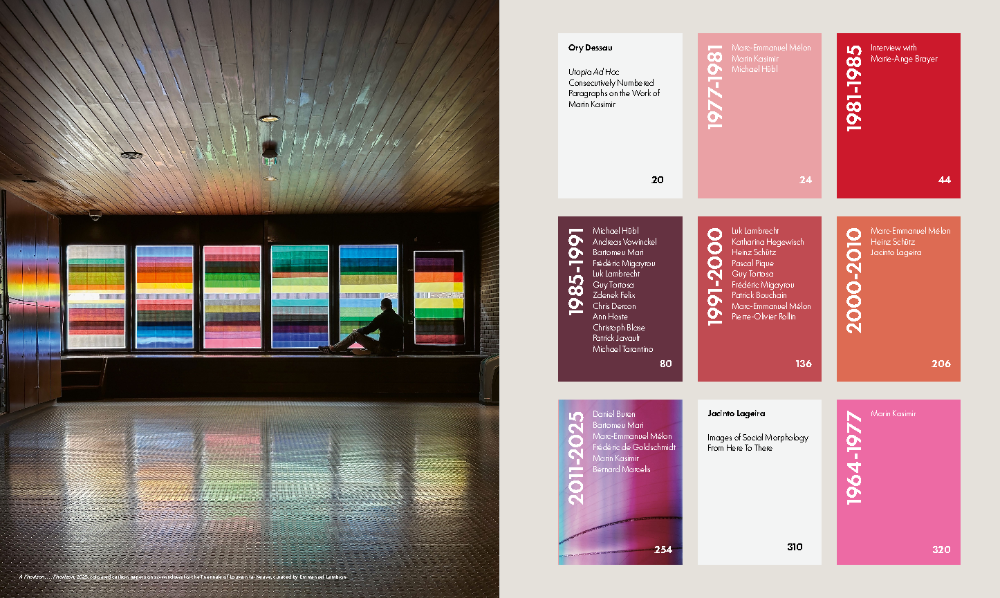 Table of contents spread